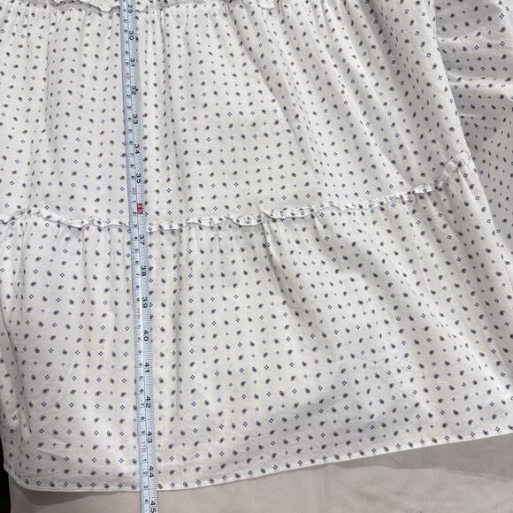 Hill House Home Nesli Nap Dress White Smocked Puff Sleeve Midi Cottagecore XS - Picture 12 of 12